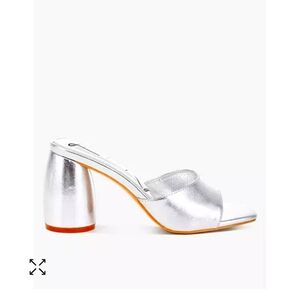 London Rag Bumblin Metallic Faux Leather Slip On Sandals